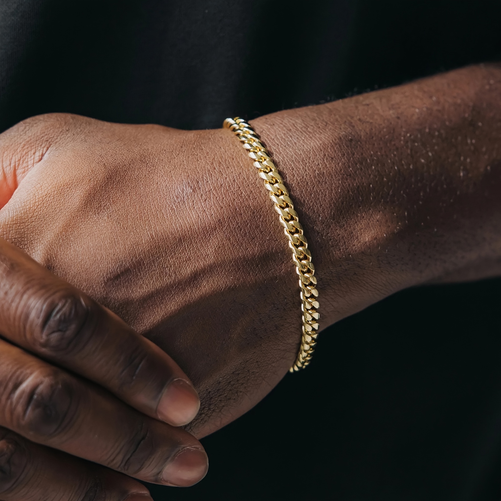 Men's Stainless Steel Chain Wrist Accessory Hip Hop Style Jewelry